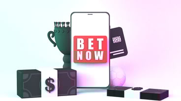 Betting banner Sports betting 3d render illustration