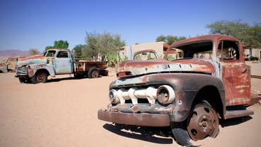 Old Car in the sands Landscape